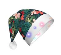 Unkhtt Cappello natalizio estivo con stampa hawaiana da uomo e donna, cappello di Babbo Natale per Capodanno e festa di Natale