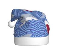 Unkhtt Cappello natalizio per adulti con stampa di pesci in cerca di foraggiamento, accessorio per Natale, Halloween, Capodanno