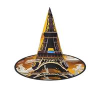 Unkhtt Cappello per adulti con stampa Torre Eiffel di Parigi, per feste di carnevale, cosplay, costume comodo per copricapo