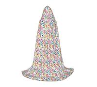 Unkhtt Colorato note musicali 1 Stampa Unisex Comfort Capo con Cappuccio Per Cosplay Costume Festival Carnevale Mago Vesti