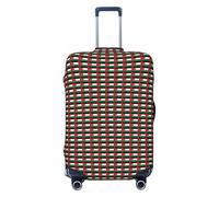 Unkhtt Copertura elastica per valigie da viaggio con stampa bandiera della Giordania, Nero , S, Bagaglio a mano