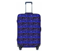 Unkhtt Copertura elastica per valigie da viaggio con stampa di stelle luminose, Nero , L, Bagaglio a mano