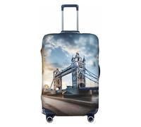 Unkhtt Copertura elastica per valigie da viaggio con stampa storica Old Tower Bridge Londra, Nero , M, Bagaglio a mano