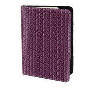 Unkhtt Custodia a portafoglio per passaporto da viaggio con libellula viola, 14 cm, per uomini e donne, compatta e sicura, Nero , Taglia unica