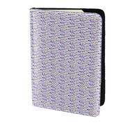 Unkhtt Custodia a portafoglio per passaporto da viaggio con stampa di piante grasse a righe, 14 cm, per uomini e donne, compatta e sicura, Nero , Taglia unica