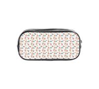 Unkhtt Divertente astuccio trasparente con stampa musicale di bradipo carino per bambini, studenti, ragazzi e ragazze, organizer trasparente per cancelleria