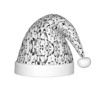 Unkhtt Elegante cappello da elfo di Natale con stampa di una folla di pinguini, per ragazzi e ragazze, regalo per Natale e capodanno