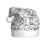 Unkhtt Elegante cappello natalizio per adulti, con stampa di una folla di pinguini, accessorio per Natale, Halloween, capodanno