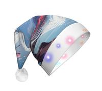 Unkhtt Giappone Monte Fuji Paesaggio Stampa Uomini Donne Led Cappello di Natale Babbo Natale Per Capodanno E Natale Festa Festa Accessorio