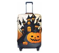 Unkhtt Happy-Halloween-Vector 1 - Copertura elastica per valigie da viaggio, Nero , L, Bagaglio a mano