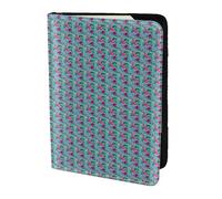 Unkhtt Hello Hawaii Print - Custodia a portafoglio per passaporto da viaggio da 14 cm, per uomini e donne, compatta e sicura, Nero , Taglia unica