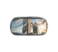 Unkhtt Historic Old Tower Bridge London Print - Astuccio trasparente per bambini, studenti, ragazzi e ragazze, organizer per cancelleria trasparente