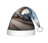Unkhtt Historic Old Tower Bridge London Print - Cappello da elfo di Natale per ragazzi e ragazze, regalo per Natale e Capodanno