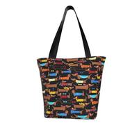 Unkhtt I Love My Dog Bassotti Stampa Multi-Scena Borsa a tracolla Beach Tote Versatile Trasportare Escursionismo Shopping Vacanze Abbigliamento