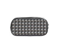 Unkhtt Interessante astuccio trasparente con stampa scheletro, per bambini, studenti, ragazzi e ragazze, organizer trasparente per cancelleria