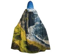 Unkhtt Ireland Outdoors County Clare The Cliffs Print Adulti 190 cm Mantello con cappuccio Costume di Carnevale Cosplay Festival Celebrazioni all'aperto