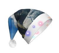 Unkhtt Irlanda All'aperto Contea Clare The Cliffs Stampa Unisex Cappello di Natale Incandescente Festa Decorazione Accessorio Per Capodanno Cappello di Natale