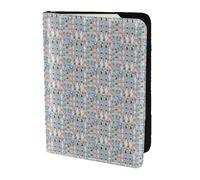 Unkhtt Llama Cactus Print 14 cm passaporto viaggio portadocumenti custodia per uomini e donne compatto e sicuro, Nero , Taglia unica