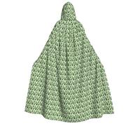 Unkhtt Mantello con cappuccio per adulti con stampa di cactus, per cosplay, feste in maschera, carnevale, costumi