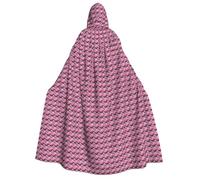 Unkhtt Mantello con cappuccio per adulti con stampa "Spring Is In The Air", 190 cm, per carnevale, cosplay, festival, celebrazioni all'aperto