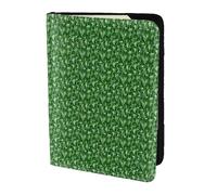 Unkhtt Monstera Deliciosa Banana Palm Print 14 cm passaporto viaggio portadocumenti custodia per uomini e donne compatto e sicuro, Nero , Taglia unica