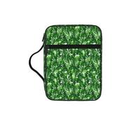 Unkhtt Monstera Deliciosa - Borsa porta bibbia con stampa di palme e banane, impermeabile, per viaggi, chiesa, uso quotidiano