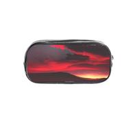 Unkhtt Red Sky at Night - Astuccio trasparente con stampa stellata, per bambini, studenti, ragazzi e ragazze, organizer per cancelleria trasparente