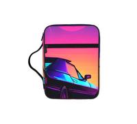 Unkhtt Retrowave - Borsa porta scritture con stampa di immagini, impermeabile, per viaggi, chiesa, uso quotidiano