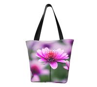 Unkhtt Rosa fiore viola farfalla 1 stampa multi-scena borsa a tracolla spiaggia tote versatile portare escursionismo shopping vacanza usura