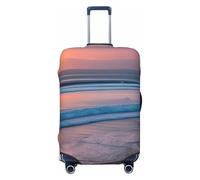 Unkhtt Sunset Beach stampa valigia copertura elastica bagagli protezione per valigie rigide soft shell viaggio, Nero , S, Bagaglio a mano