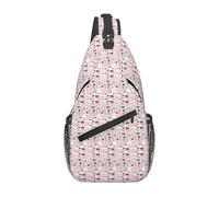Unkhtt Sweet Ice Cream Print Cross Chest Bag Uomini Donne Travel Shoulder Pack per i pendolari quotidiani Avventure all'aperto
