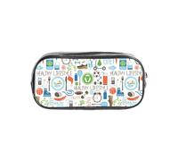 Unkhtt The Nature Wildlands Activities - Astuccio trasparente per matite per bambini, studenti, ragazzi e ragazze, organizer trasparente per cancelleria