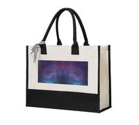 Unkhtt Universo Con Stelle E Galassia Interstellare Stampa Donne Tela Tote Bag Regalo Grande Capacità Per Viaggi Scuola Ufficio Shopping Bags