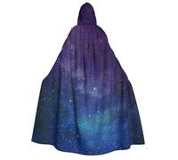 Unkhtt Universo con stelle e galassia, mantello con cappuccio per adulti, con stampa interstellare, per cosplay, feste in maschera, festival, carnevale, costumi