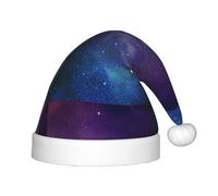 Unkhtt Universo con stelle e galassia stampa interstellare per bambini cappello di Natale inverno festa di Natale copricapo Natale Capodanno vacanze celebrazioni
