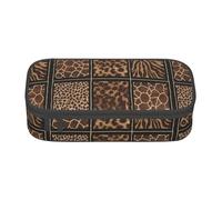 Unkhtt Wild Zoo - Astuccio per studenti, 20,5 x 5,1 x 9,4 cm, astuccio per scuola, ufficio, viaggio, Nero , Taglia unica