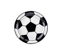 Unknow 18 PIATTI DI CARTA per feste e cerimonie di ogni genere 18 piattini stoviglie monouso per compleanni ricorrenze ed eventi (Pallone da Calcio)