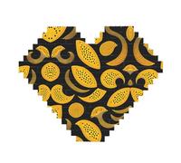 Unknown Creatures Print Building Brick Block Puzzle - Puzzle a forma di cuore, immagine puzzle in legno