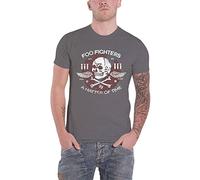 Unknown FOO FIGHTERS - MATTER OF TIME-T-shirt Uomo, Grigio (Charcoal), Small