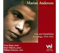Unknown - Marian Anderson: Rare and Unpublished Recordings, 1936-1952 (1998-08-14)