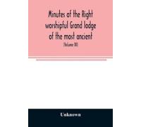 Unknown Minutes of the right worshipful Grand lodge of the most anci (Tascabile)