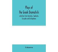 Unknown Plays of the Gr ramatists (Tascabile)