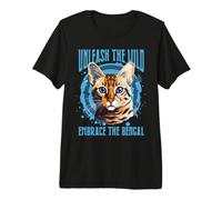 Unleash The Wild Embrace The Bengal Cat Lover Owner Maglietta Premium