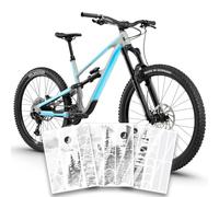 unleazhed Bike Protection BP01 Frame Jasper JAUCH Edition Lucido | Pellicola protettiva per telaio per mountain bike | Made in Germany | Set di 35 pezzi completo di protezione del telaio |