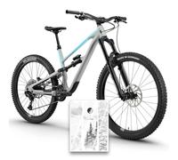 unleazhed Bike Protection BP01 S | Pellicola protettiva per telaio per biciclette | Made in Germany | per tubo superiore o inferiore | set di protezione telaio da 10 pezzi