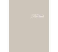 Unlined Large Notebook A4 (8.5"x11") - 100 Pages - Pebble Gray Cover: Blank Sketchbook, Drawing Pad, Writing Journal for Artists, Students, and Creatives