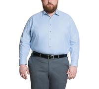 Unlisted by Kenneth Cole, Camicia da Uomo a Tinta Unita, Azzurro Chiaro, 51 cm Collo 89 cm- 91 cm Manica