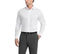 Kenneth Cole Dress Shirt Big And Tall Solid Camicia da Cerimonia, Bianco, (XL Alto) 43 cm Collo 94/97 cm Manica Uomo