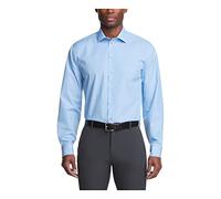 Unlisted by Kenneth Cole Mens Regular Fit Solid Dress Shirt, Light Blue, 15-15.5 Neck 34-35 Sleeve Medium US