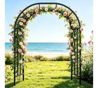 unmjgybc Arco per Rampicanti, Supporto Rampicanti, Arco per Rose In Metallo, Stabile e Resistente alle Intemperie, Decorazione Giardino/Villa/Tetto, Adatto per Interno ed Esterno